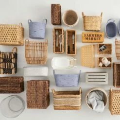 Providence Water Hyacinth Storage Basket, Small -comprehensive Shop providence water hyacinth storage basket small 2