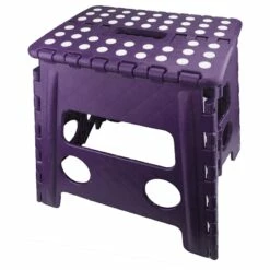 Purple Foldable Step Stool, 13"
