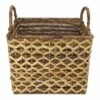 Rectangular Madras Basket Diamond Weave Medium