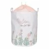 Relax Collapsible Laundry Hamper With Drawstring Liner, Pink