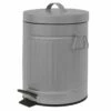 Retro Grey Step Trash Bin, 5l