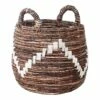 Round Banana Leaf Belly Storage Basket, Medium