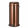 Round Retro Copper Stainless Steel Pedal Bin, 30l