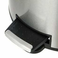 Round Stainless Steel Pedal Trash Bin With Thin Lid, 30l -comprehensive Shop round stainless steel pedal trash bin with thin lid 30l 2