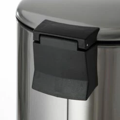 Round Stainless Steel Pedal Trash Bin With Thin Lid, 30l -comprehensive Shop round stainless steel pedal trash bin with thin lid 30l 3