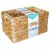 S/2 Rectangle Water Hyacinth Basket Natural