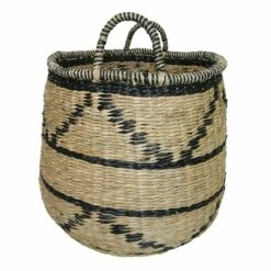 Seagrass Basket/Zig Zag Accent
