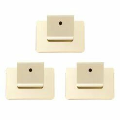 Set Of 3 Bin Clips, Gold