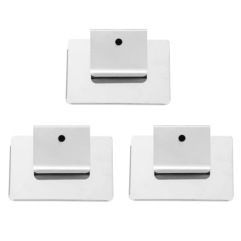 Set Of 3 Bin Clips, Silver 1 Set Of 3 Bin Clips, Silver