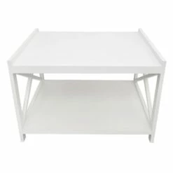 Shoe Rack Bench, White