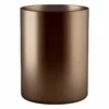Sienna Brown Metal Wastebasket, 10"