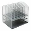 Silver Metal Mesh File Rack Tray