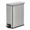 Slim Rectangle Stainless Steel Pedal Bin, 9.7l