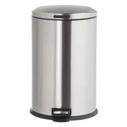 Stainless Steel Oval Pedal Trash Bin, 45l -comprehensive Shop stainless steel oval pedal trash bin 45l 2