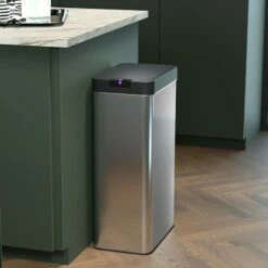 Stainless Steel Rectangle Sensor Bin, 68l -comprehensive Shop stainless steel rectangle sensor bin 68l 4