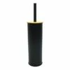 Tao Matte Black & Bamboo Toilet Bowl Brush