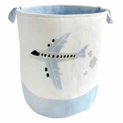Tiny Dreamers Airplane Rideaway Laundry Hamper, Large