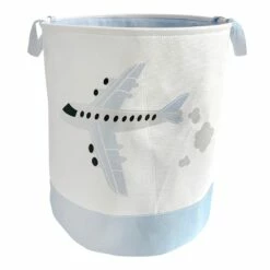 Tiny Dreamers Airplane Rideaway Laundry Hamper, Small