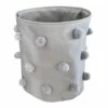 Tiny Dreamers Aussie Grey Pom-Pom Laundry Hamper, Medium