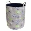 Tiny Dreamers Round Dinosaur Laundry Hamper, Medium