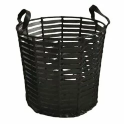 Tprd Fux Lther Bskt-L