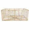 Tracey Boyd Gold Iron Rectangle Storage Basket, Large