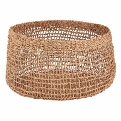 Tracey Boyd Round Grid Weave Slouch Basket, Large
