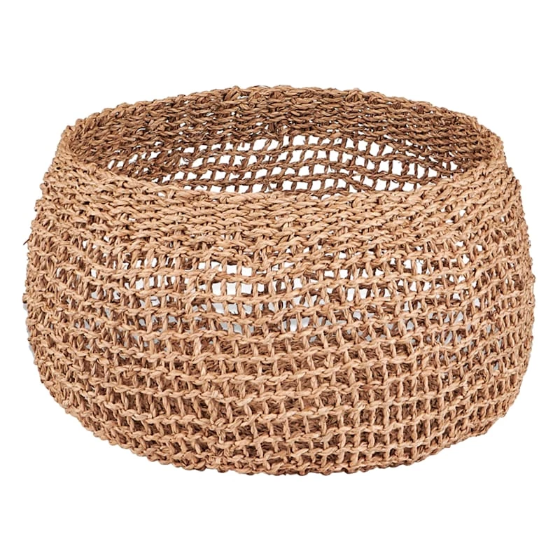 Tracey Boyd Round Grid Weave Slouch Basket, Medium 1 Tracey Boyd Round Grid Weave Slouch Basket, Medium
