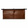 Two Pocket Brown Metal Wall Organizer