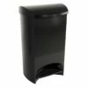 Two-Step Black Trash Can, 12gal
