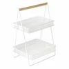 Ty Pennington 2-Tier Cozy Caddy, White Metal