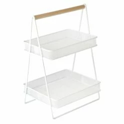 Ty Pennington 2-Tier Cozy Caddy, White Metal