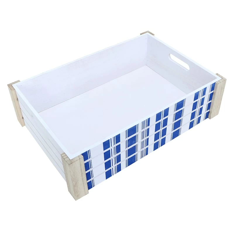 Ty Pennington Cozy Cottage White Wooden Crate, Medium 1 Ty Pennington Cozy Cottage White Wooden Crate, Medium