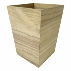 Ty Pennington Light Wood Wastebasket, 11"