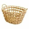 Water Hyacinth Oval Karo Weave Taper Basket