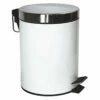 White Metal Trash Bin, 5l