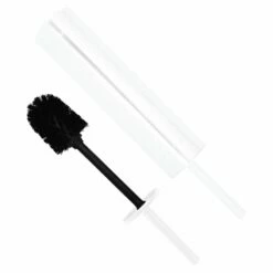 White Slim Steel Toilet Brush