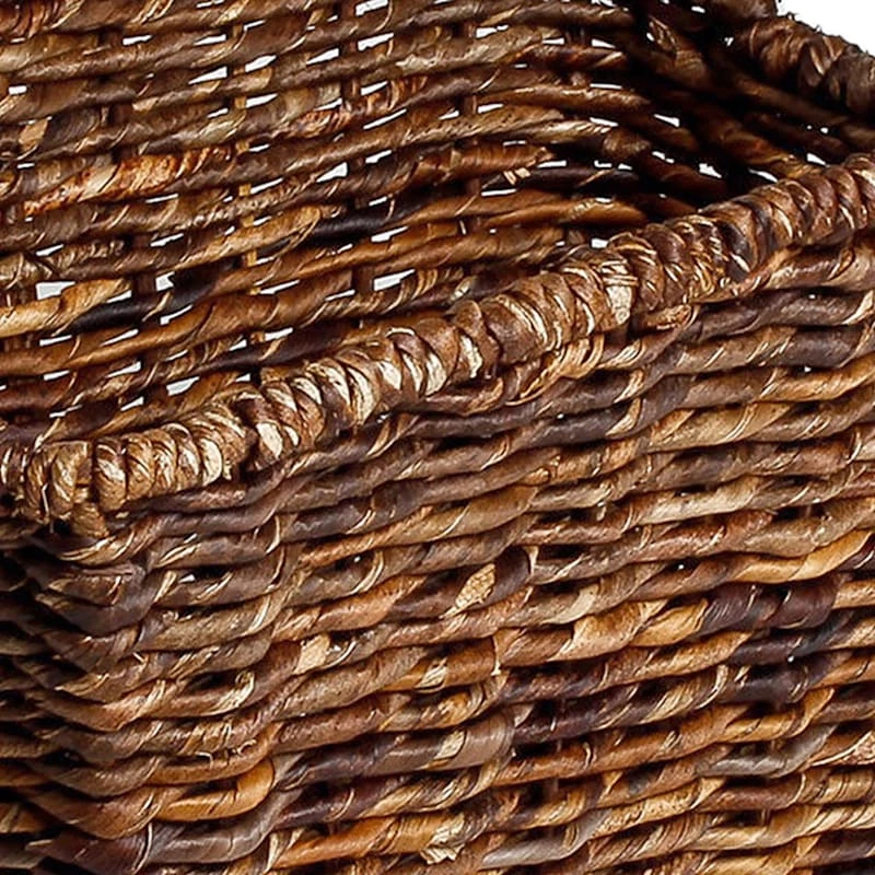 Woven Abaca Rectangle Shelf Tote, Small 2 Woven Abaca Rectangle Shelf Tote, Small - Image 2