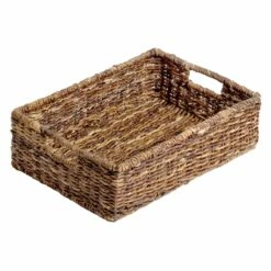 Woven Abaca Under The Bed Basket, Medium